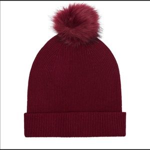 NWOT Reiss Luli Merino wool Pom hat